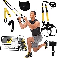 TRX PRO3 Suspension Trainer: Pro-Grade Home Gym for Full-Body Strength, HIIT, Cardio Workouts – Durable Indoor/Outdoor System