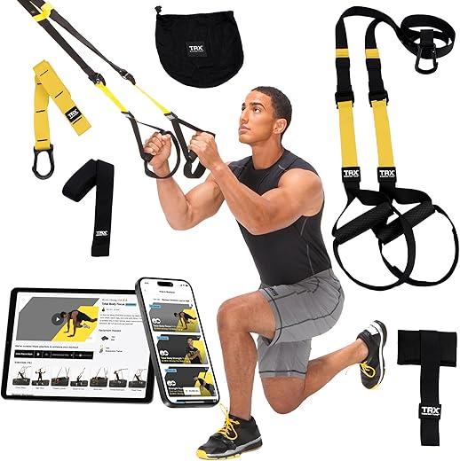 TRX Pro3 Home Gym System – Professional-Grade Suspension Trainer for Strength Training, HIIT, Cardio & Full-Body Workouts, Durable Design with Indoor & Outdoor Anchors
