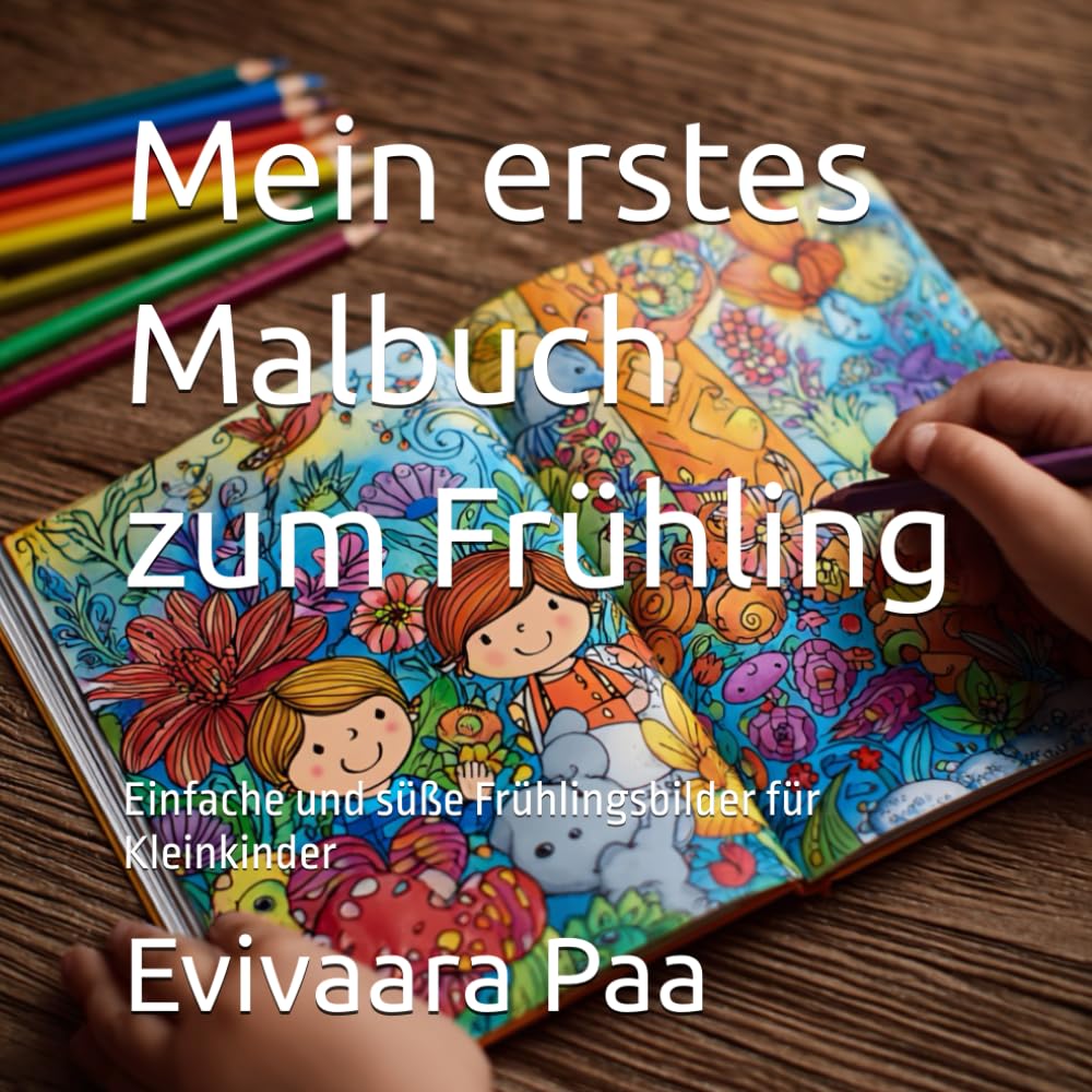 Mein erstes Malbuch zum Frühling: Einfache und süße Frühlingsbilder für Kleinkinder