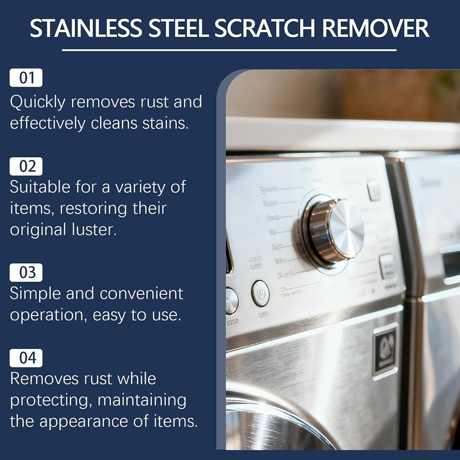 Stainless Steel Scratch Remover 100g Polishing Deep Cleaning