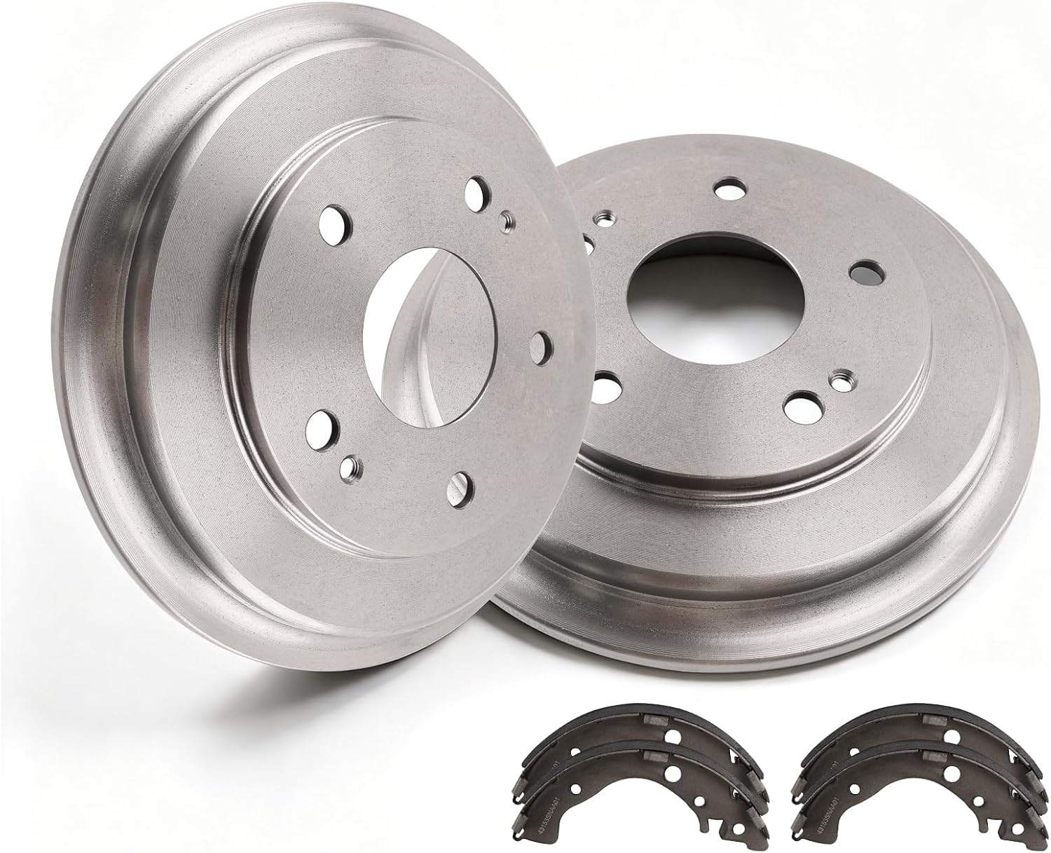 Rear Left & Right Brake Drums and Shoes Set Compatible with Civic 2006-2015