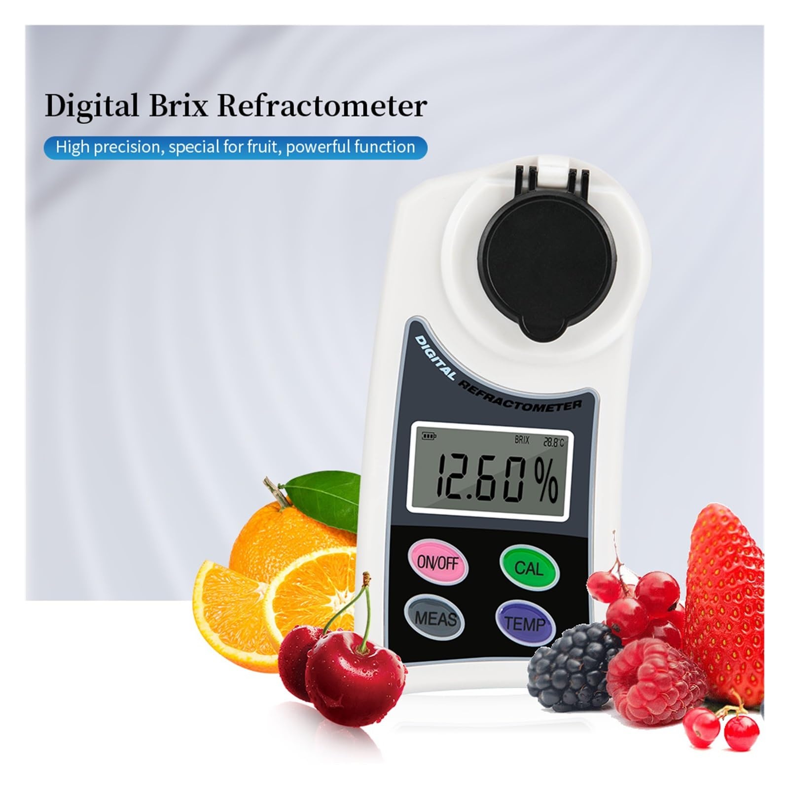 Refraktometer, Handheld 0-55% Digital Honig Auto Refraktometer Optometrie Ausrüstung for Zucker Kaffee Saft Trauben Obst Hohe Präzision