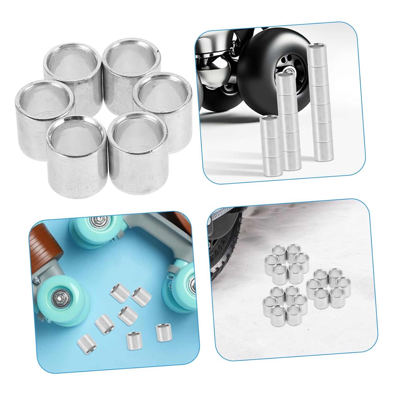 Toddmomy 50pcs Skateboard Bearings High- Skating Accessories for Skates and Scooters Fit for Long-Term Use and Convenient