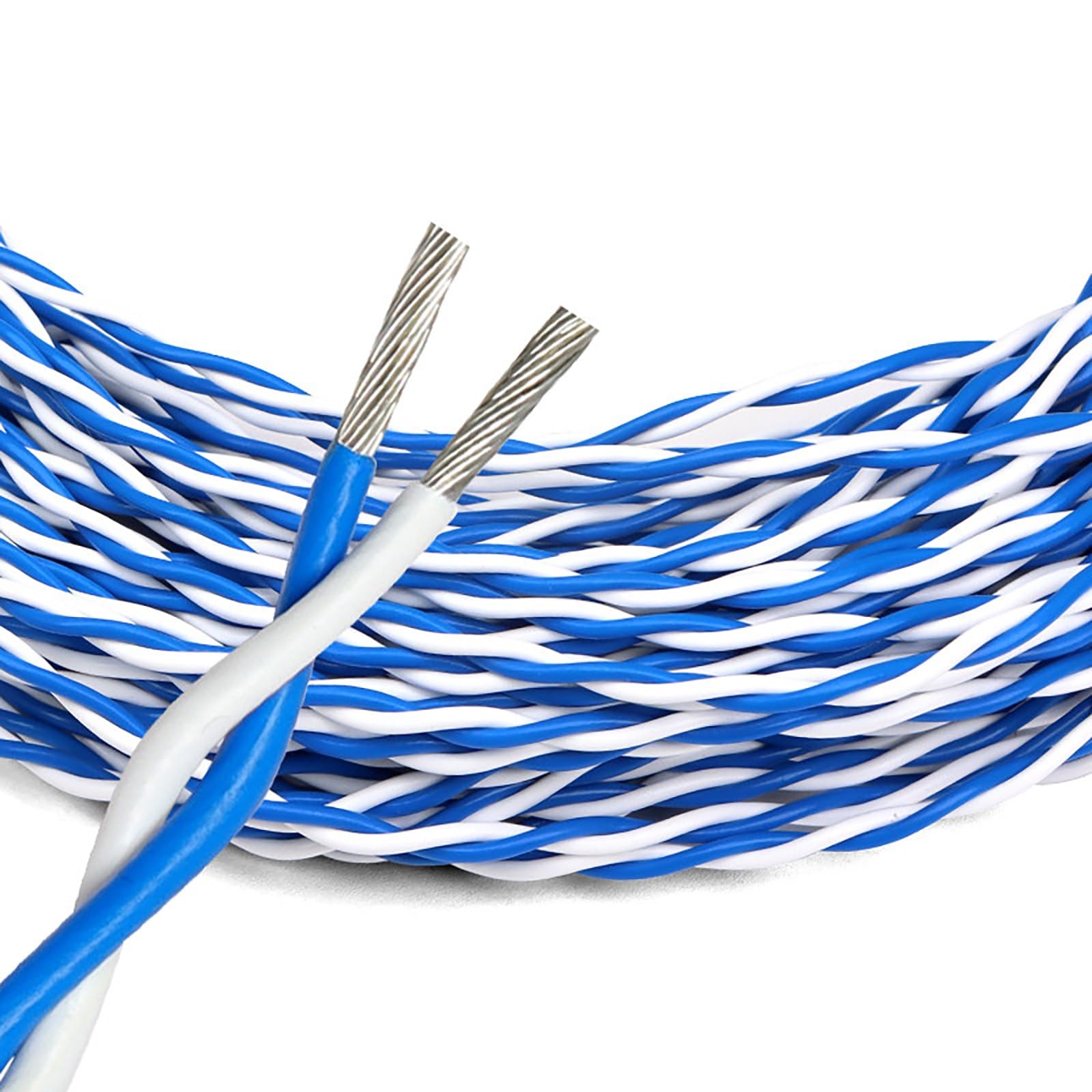 100M Cable Par Trenzado FEP 17-26AWG Cobre Estaño 600V Alta Temp LED Solar
