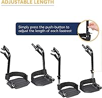 Vista 4 de Drive Medical STDSF-TF - Reposapiés Swing Away, color negro