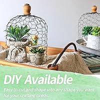 Vista 7 de Malla de gallinero de 13.7 pulgadas x 236 pulgadas, red de alambre para aves, malla hexagonal galvanizada, cerca barrera de jardín para cercado