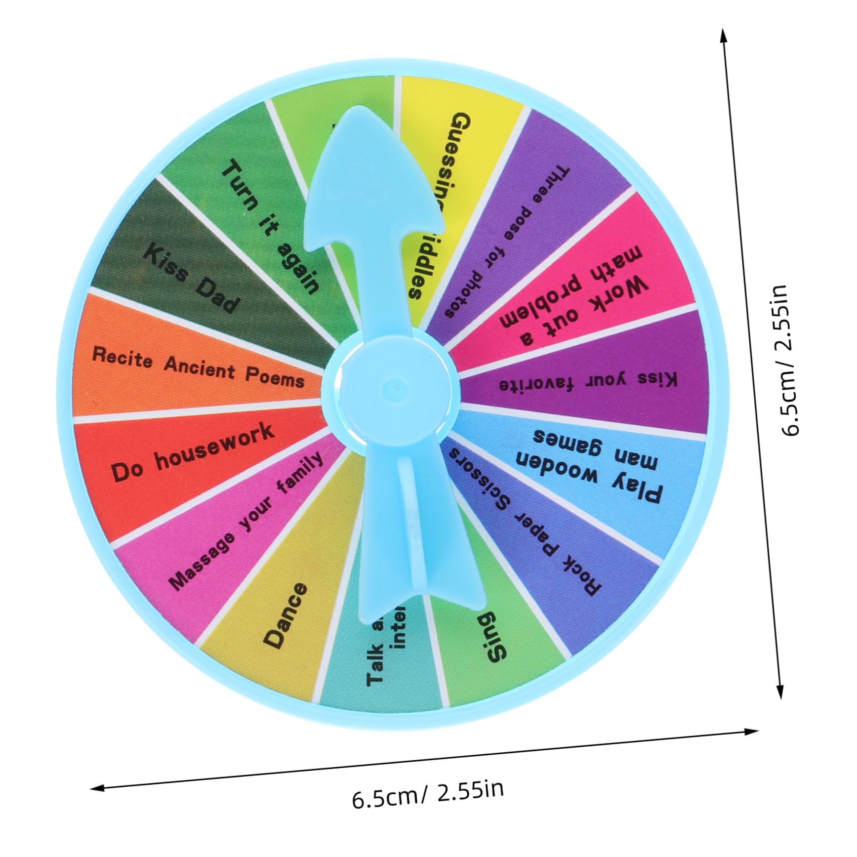 SUPVOX 10pcs Family Bonding Wheel Prizes Interactive Punishment Plate Accessories for Birthday Parties