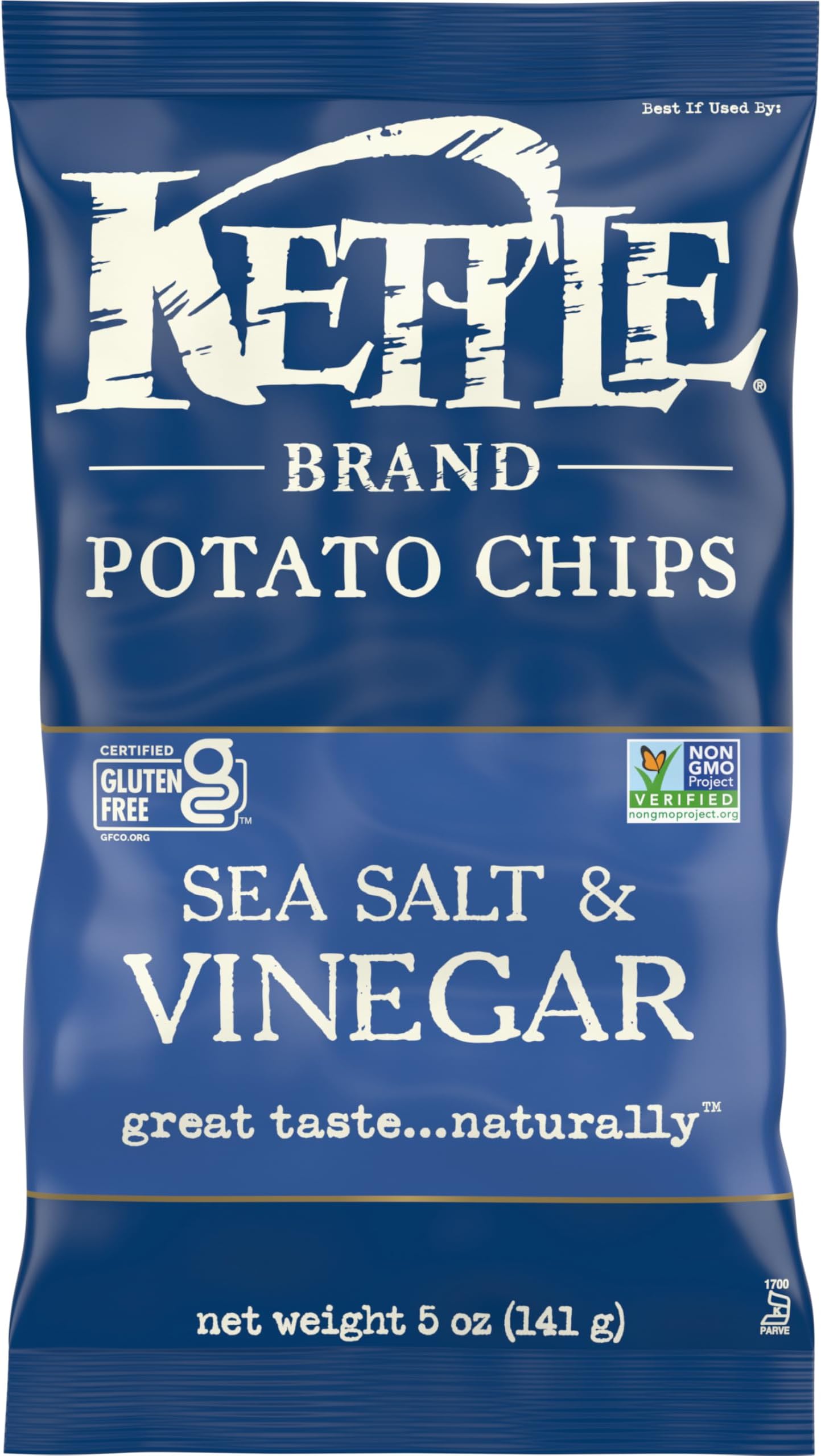 Potato Chips, Salt & Vinegar Kettle Chips, 5 Oz