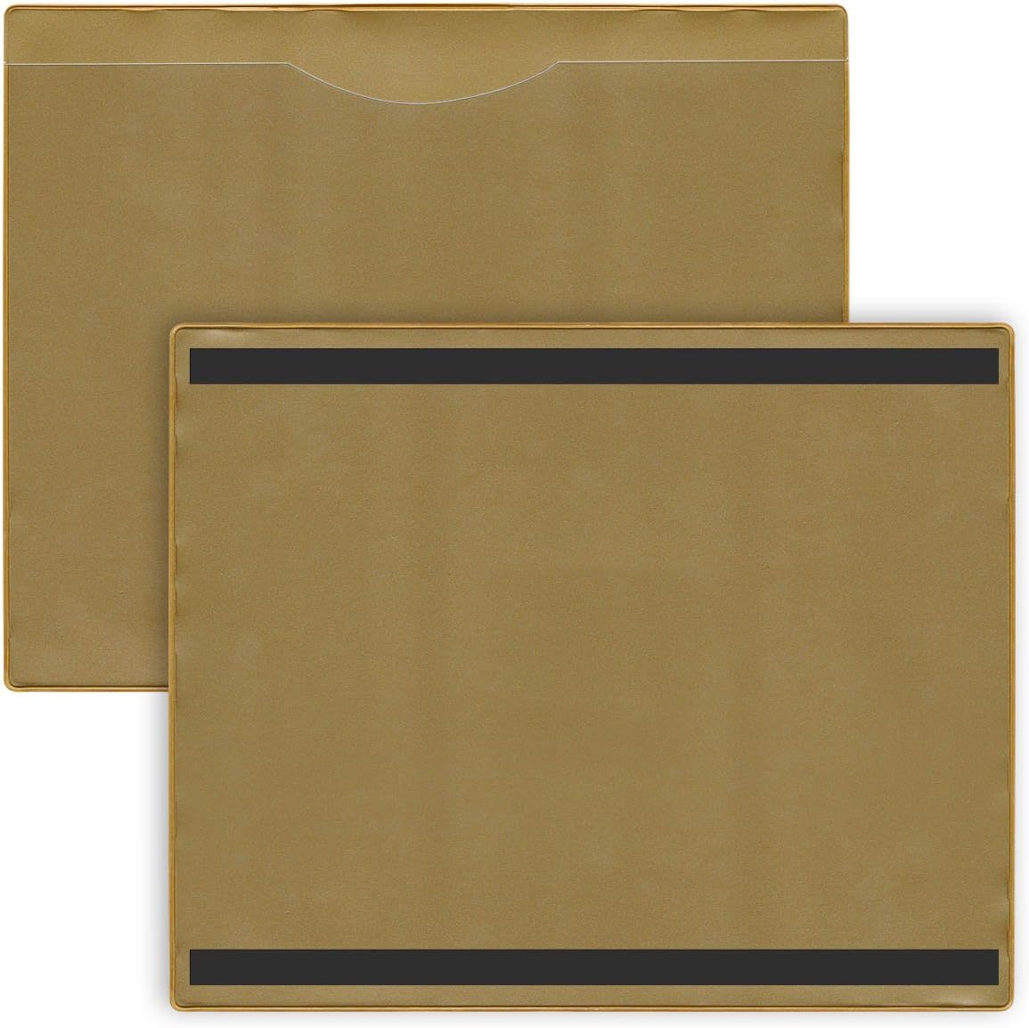 StoreSMART - File Jacket with Magnetic Back - 25-Pack - Clear Plastic - Heavy Duty - FJ85STCM-25