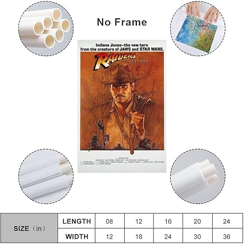 Miniatura 2 de Póster de películas retro de Raiders of The Lost Ark Retro de los años 80, póster impreso de obras de arte vintage de los años 80, pintura de arte
