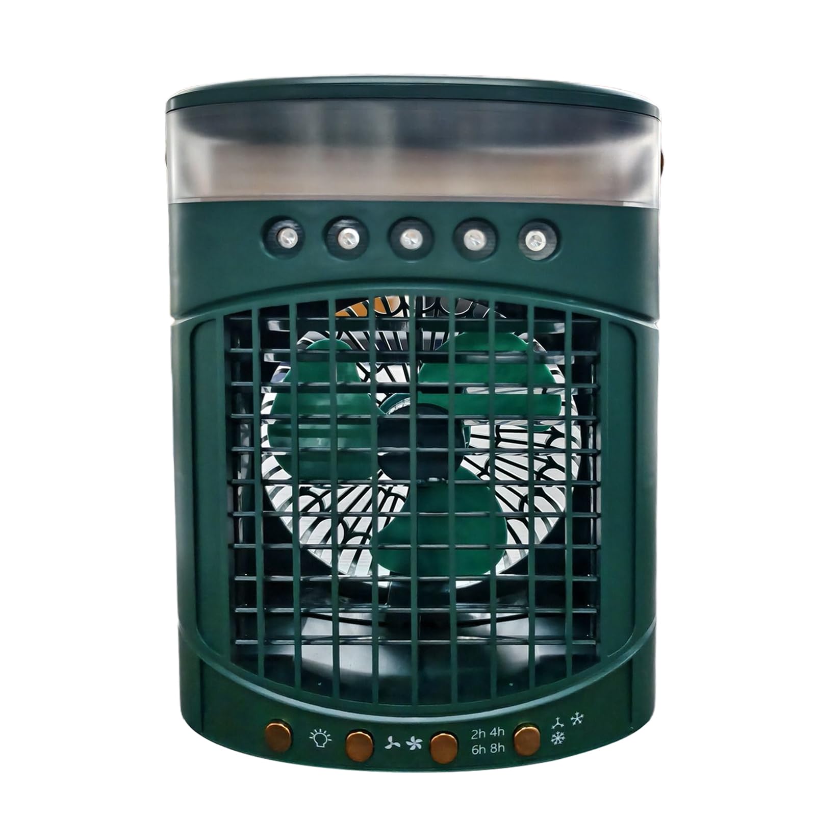 Desk Cooling Fan with Night Light Air Conditioning Oscillating Desktop Misting Fan for Bedroom Bladeless Cooling