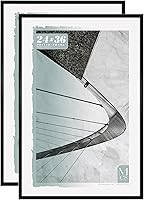 Vista 29 de MCS Foundation - Marco para póster de 18 x 24 pulgadas, color negro tradicional, vertical y horizontal, para colgar en la pared, marco grande