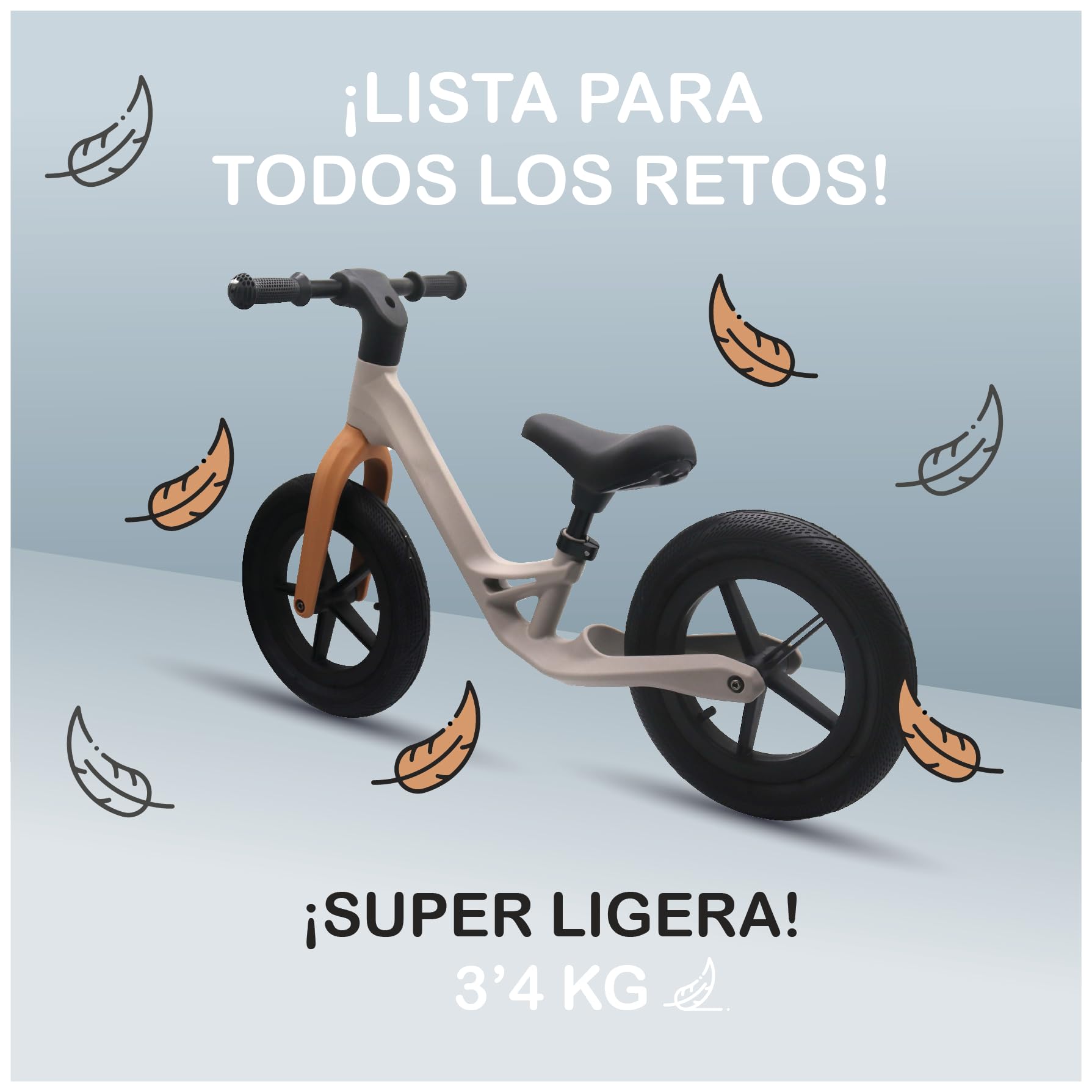 BUDDY BABY Superbike lekki rower biegowy z regulowanym siedziskiem, rower z 2 kołami, rower dla dzieci od 3 lat, do 35 kg i z ramą niską