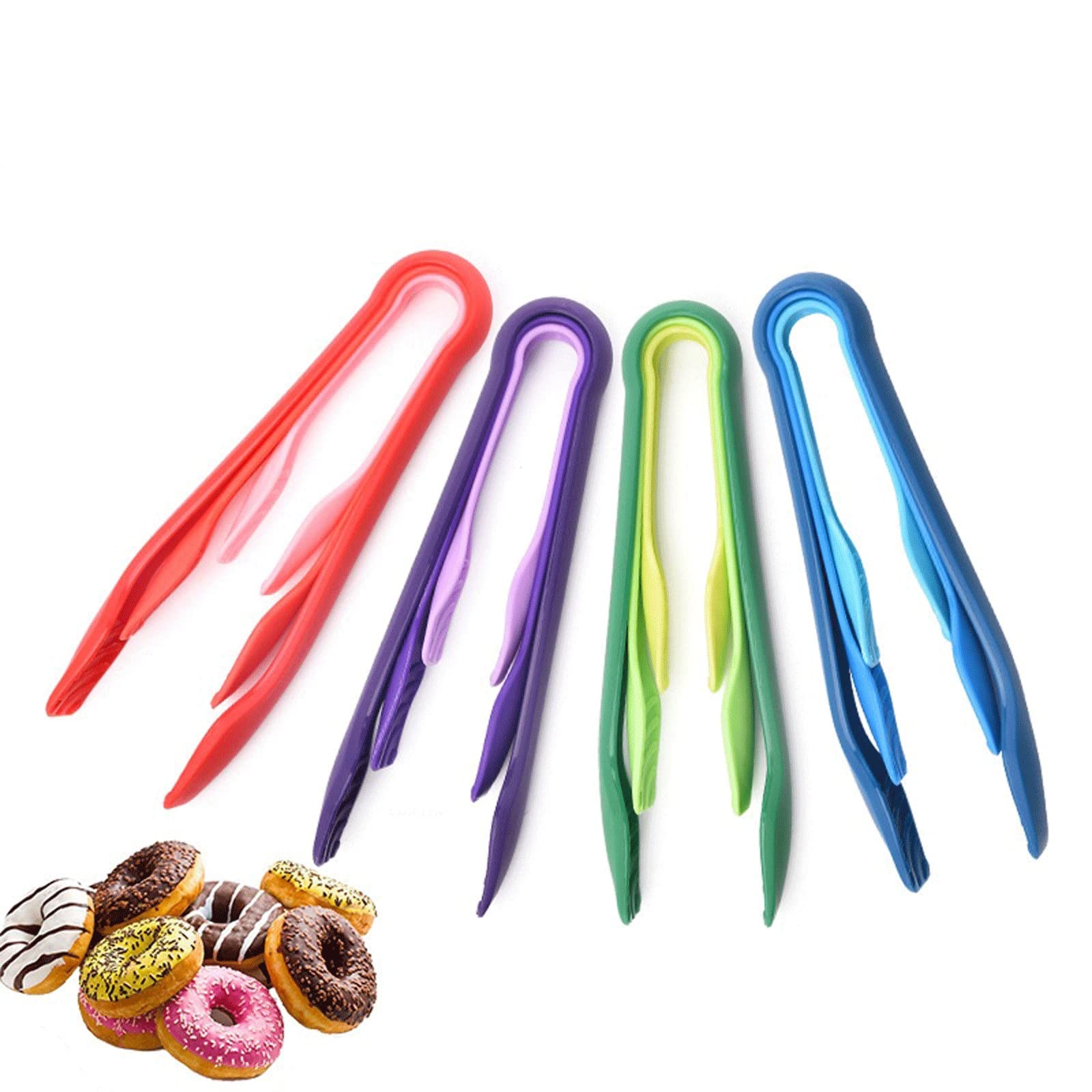Kochzange, Lebensmittelzange, Küchenzange, Silikon, rutschfest, Kochklammer, Klemme, Grill-Salatwerkzeuge, Grill-Küchenzubehör (lila)