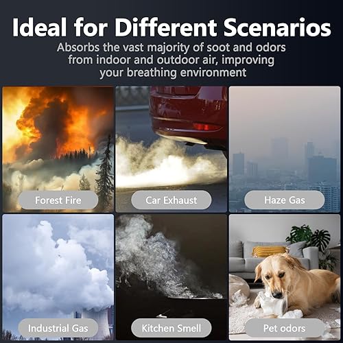 Miniatura 6 de ROMON Vital 200S - Filtro de repuesto para removedor de humo para purificador de aire LEVOIT Vital 200S, filtro de carbón activado H13 True HEPA 3