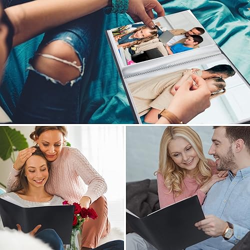 Miniatura 7 de Álbum de recortes de 8.5 x 11 pulgadas, álbum de fotos de 8.5 x 11 pulgadas con capacidad para 68 fotos, carpeta de portafolio de arte para imágenes