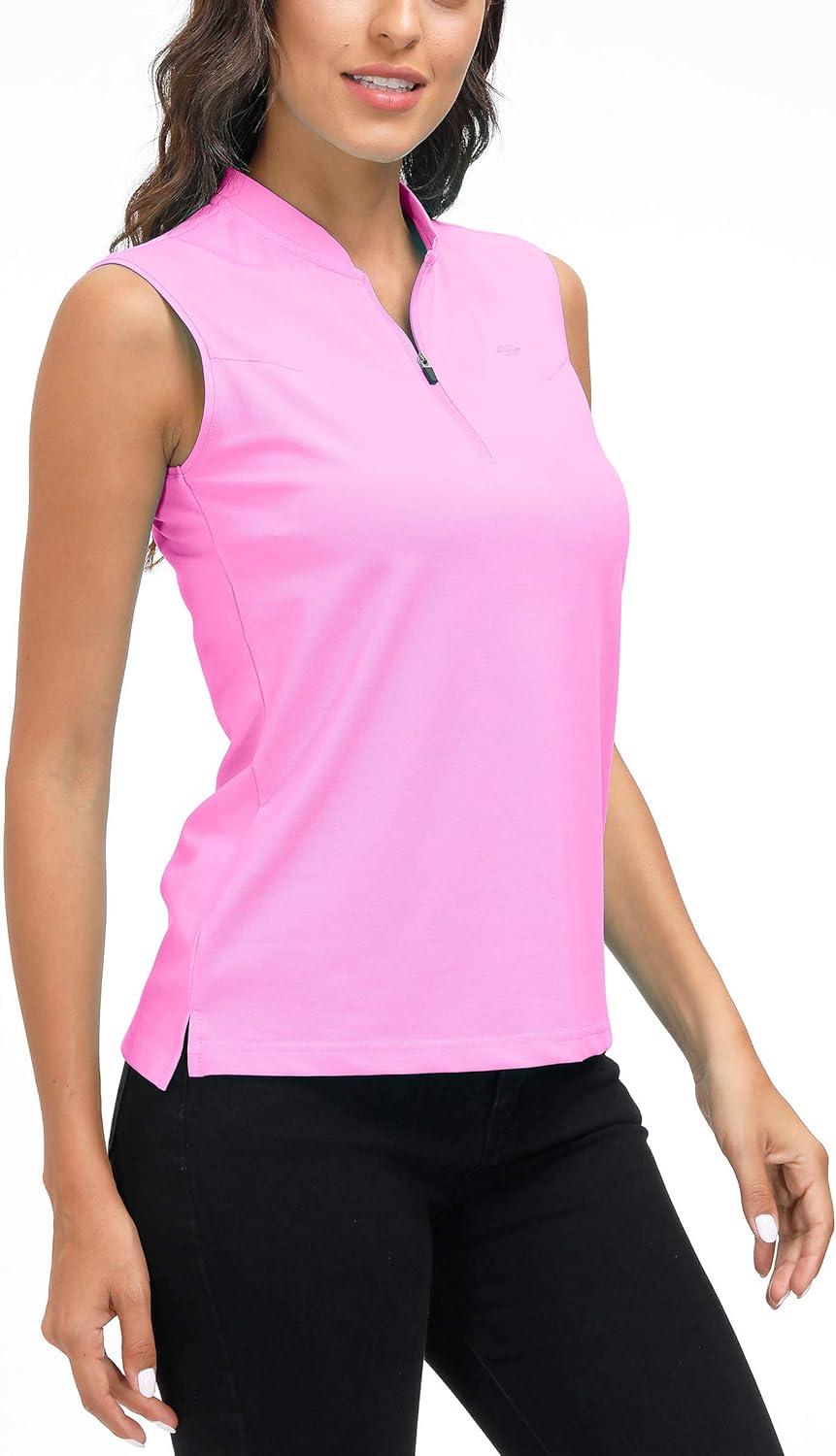 MoFiz Women's Tennis Shirt Sleeveless Golf Polo Shirt Sport Active T-Shirt Athletic Tee : Sports & Outdoors