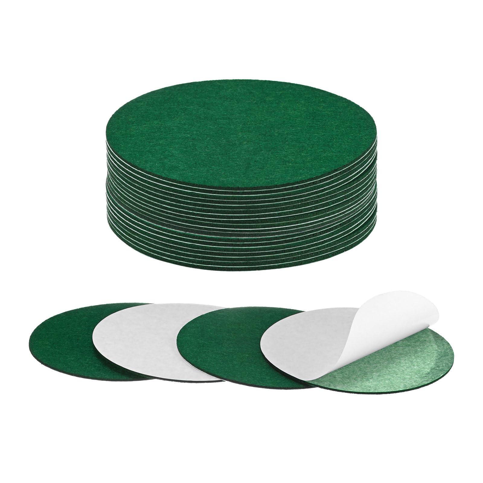 Evite rayones con la base para lámpara de fieltro autoadhesiva M METERXITY de 6 pulgadas verde