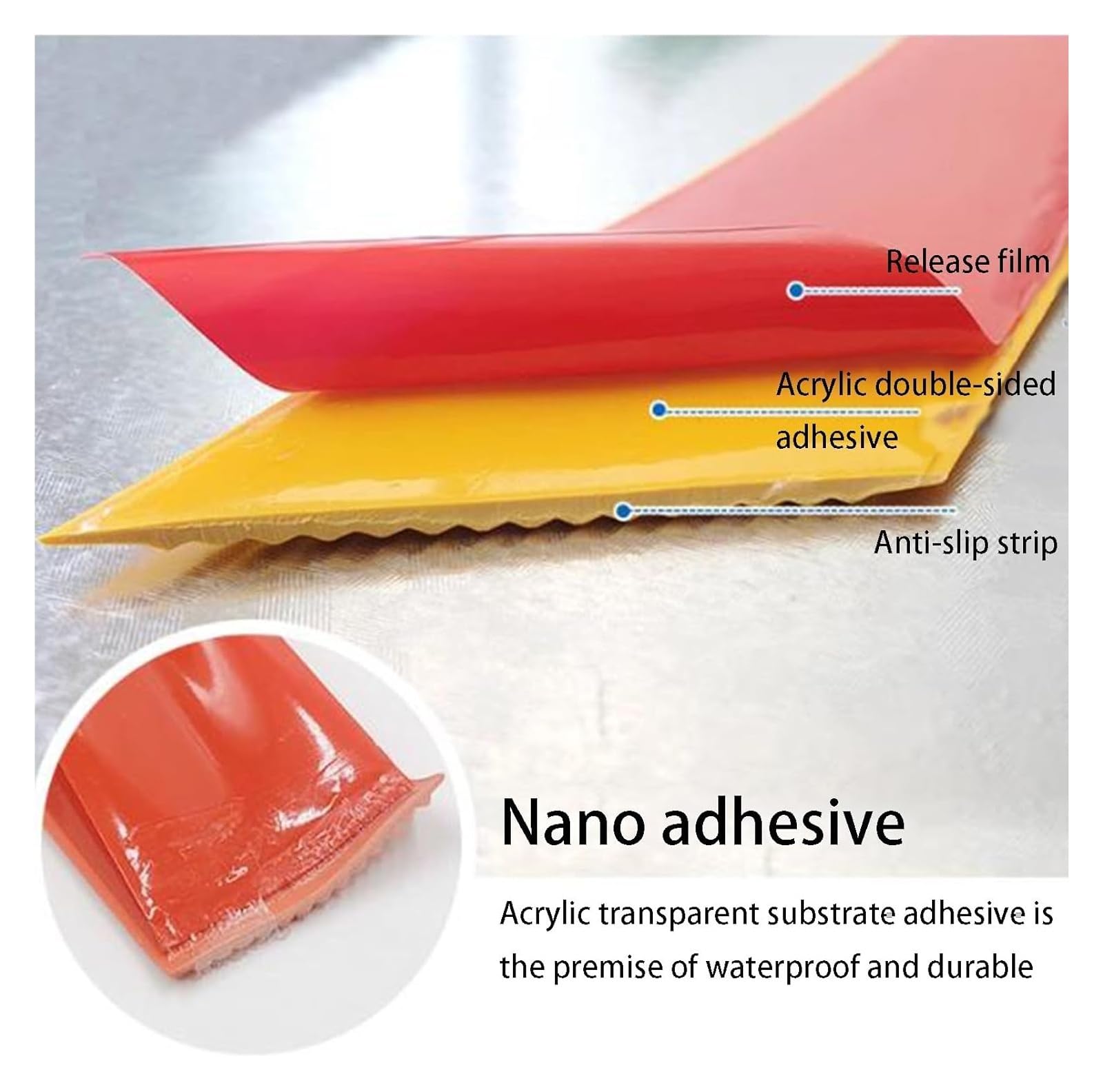 Rutschfeste, flexible PVC-Stufen, 5 Meter langer Kantenschutz for Treppenstufen, selbstklebende Kantenleiste for Kindergärten und Schulen(Brown,4cm)