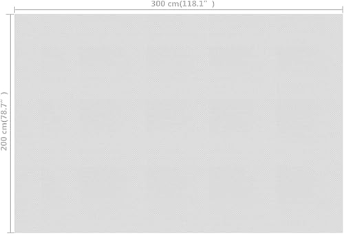 Miniatura 3 de Tidyard Cubierta flotante de polietileno con burbujas, manta rectangular de retención de calor, cubierta solar de superficie de agua para piscina,