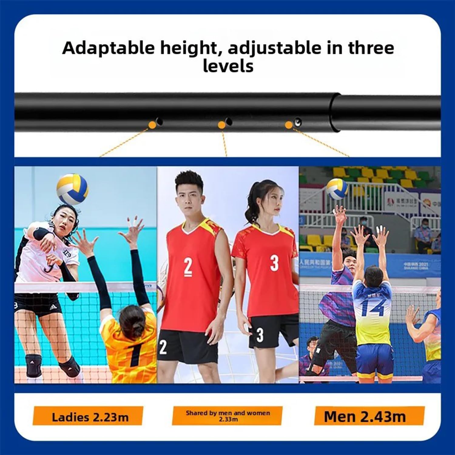 Rete Pallavolo Da Giardino,Juego De Red De Voleibol, Juego Completo De Red De Voleibol Plegable,Red De Voley Playa Hierba,Sistema De Marcado De Campo,Voleibol Bolsa De Almacenamiento,Altura Ajustable