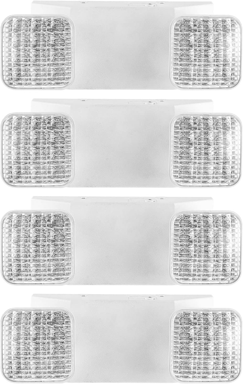 4 Pack LED Emergency Exit Lighting Fixtures with 90 Minutes Long Backup