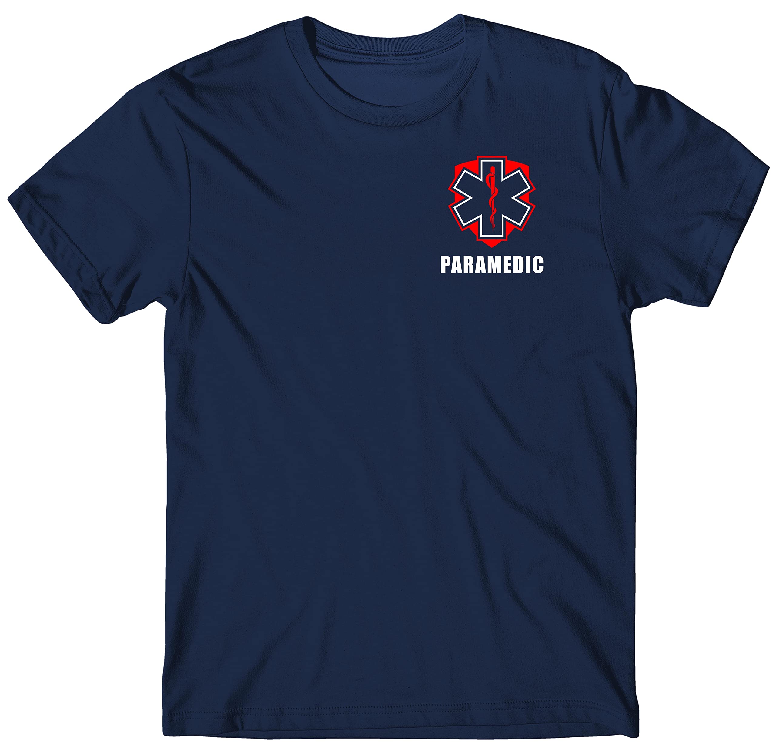 Qraphic TeeParamedic t-Shirt, DryBlend with Front and Back Screen Print.