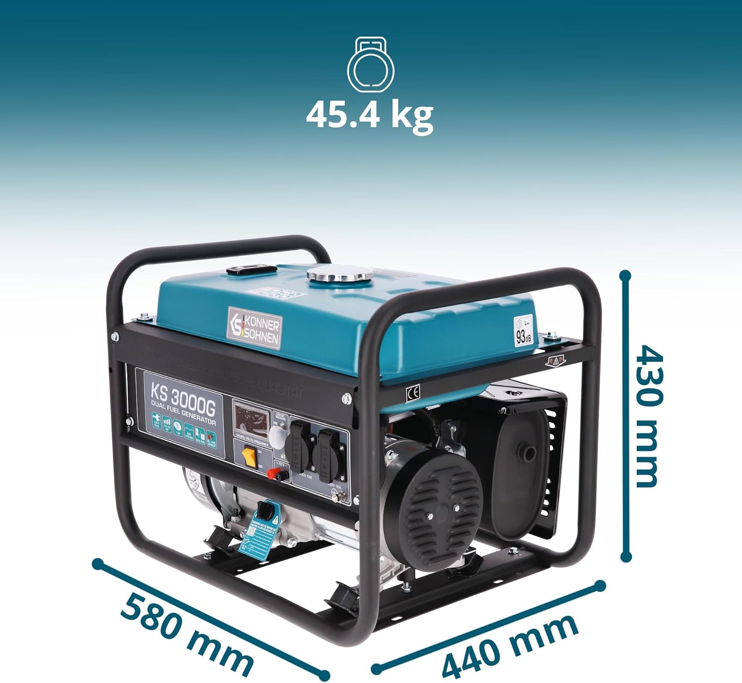 Könner & Söhnen KS 3000G Dimensions