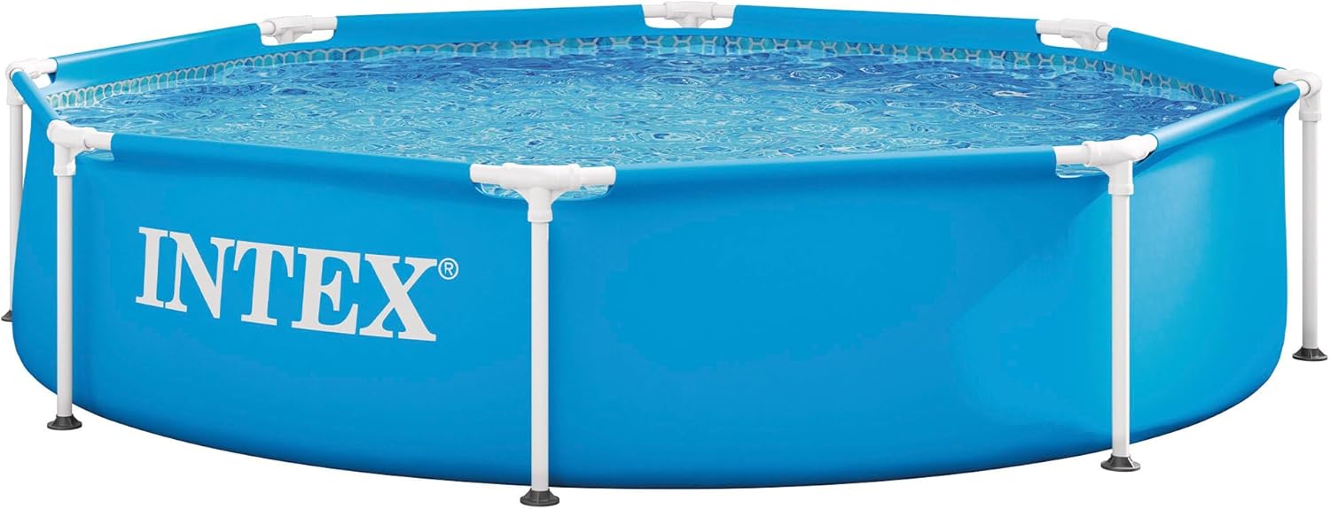 Piscina desmontable metálica Intex color azul para terraza