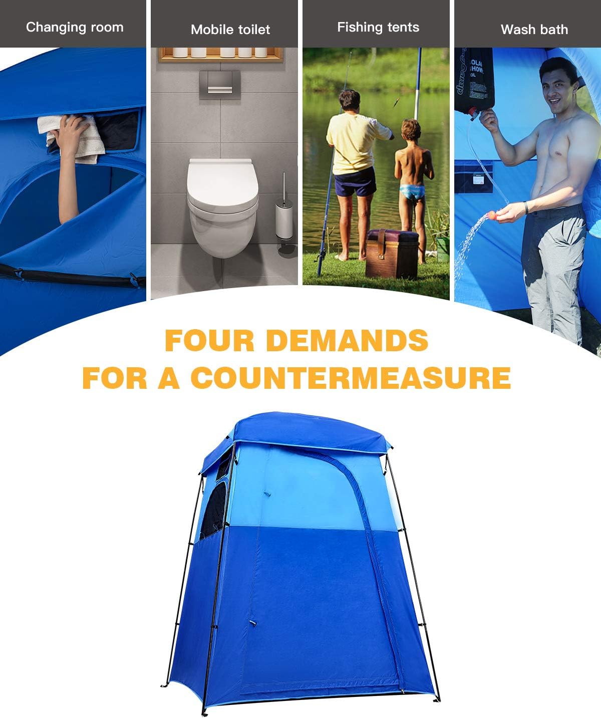 KingCamp Oversize Outdoor Easy Up Portable Dressing Changing Room Shower Privacy Shelter Tent
