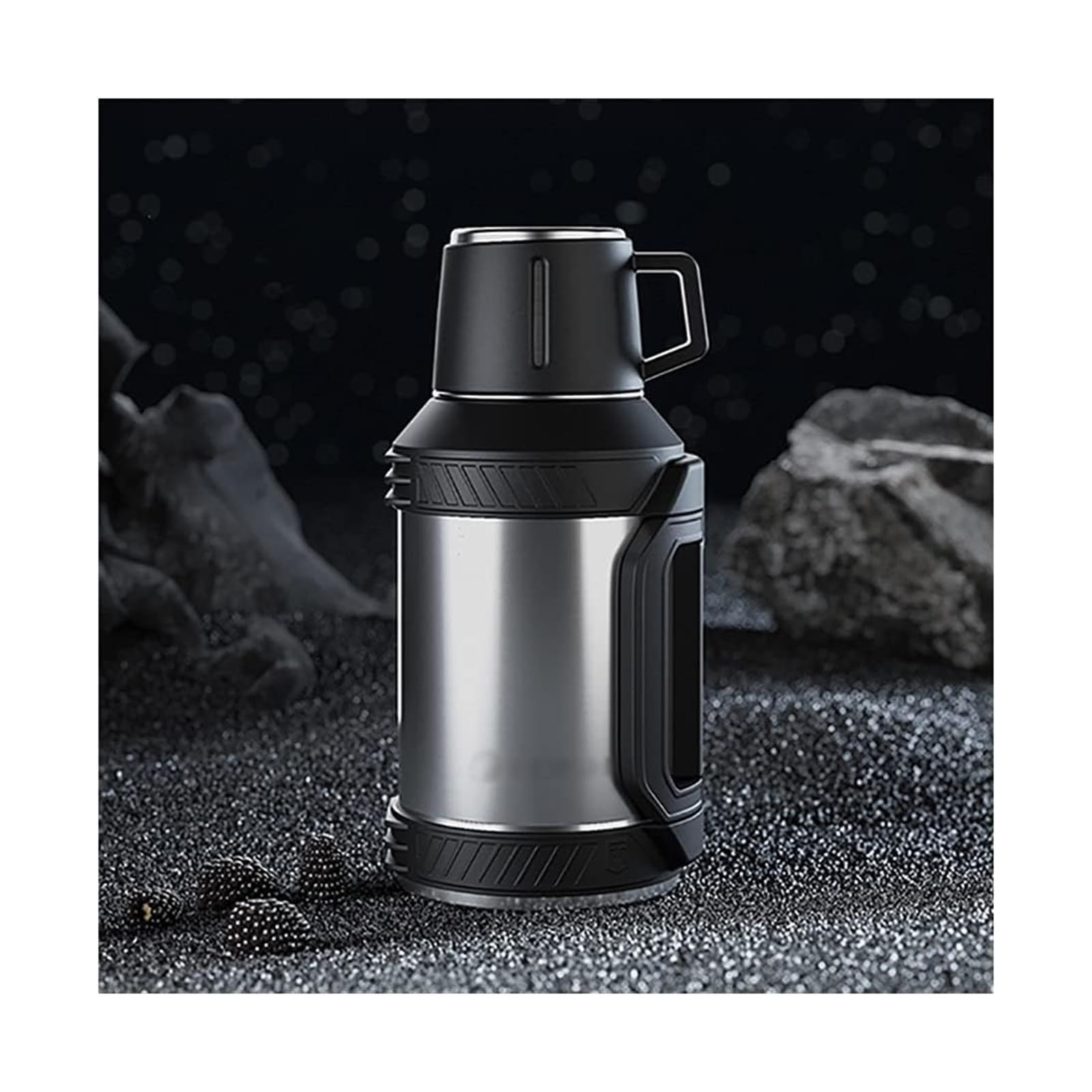 Stainless Steel Water Bottle Exquisite Wide Mouth Large Capacity Sports Water Jug for Biking Stylish Sporty Cup
