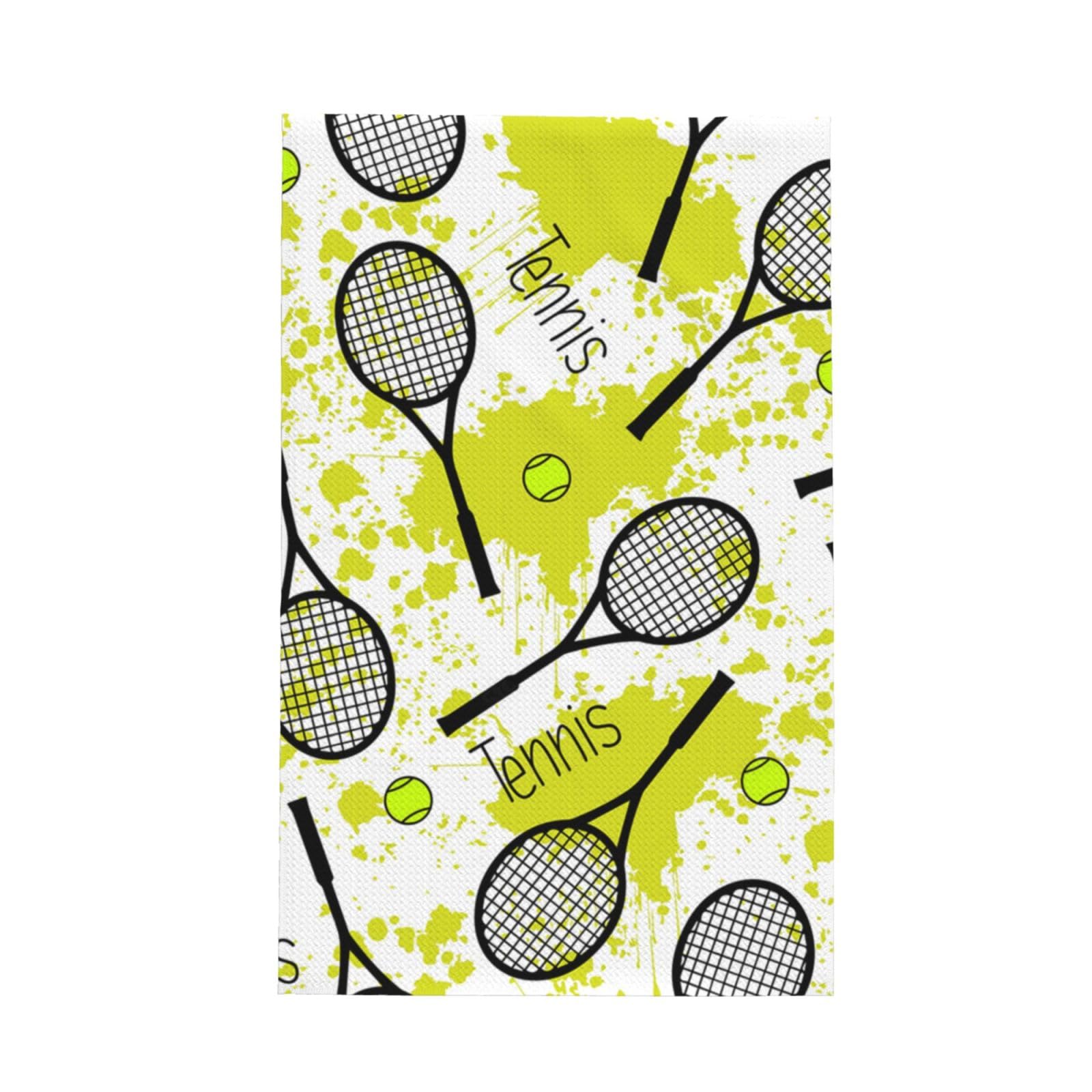 Gratka As Picture Tennis Racket,Waffle Tea Towels Kitchen Absorbent Dish Cloth Drying Dish Towels 41 X 66 Cm