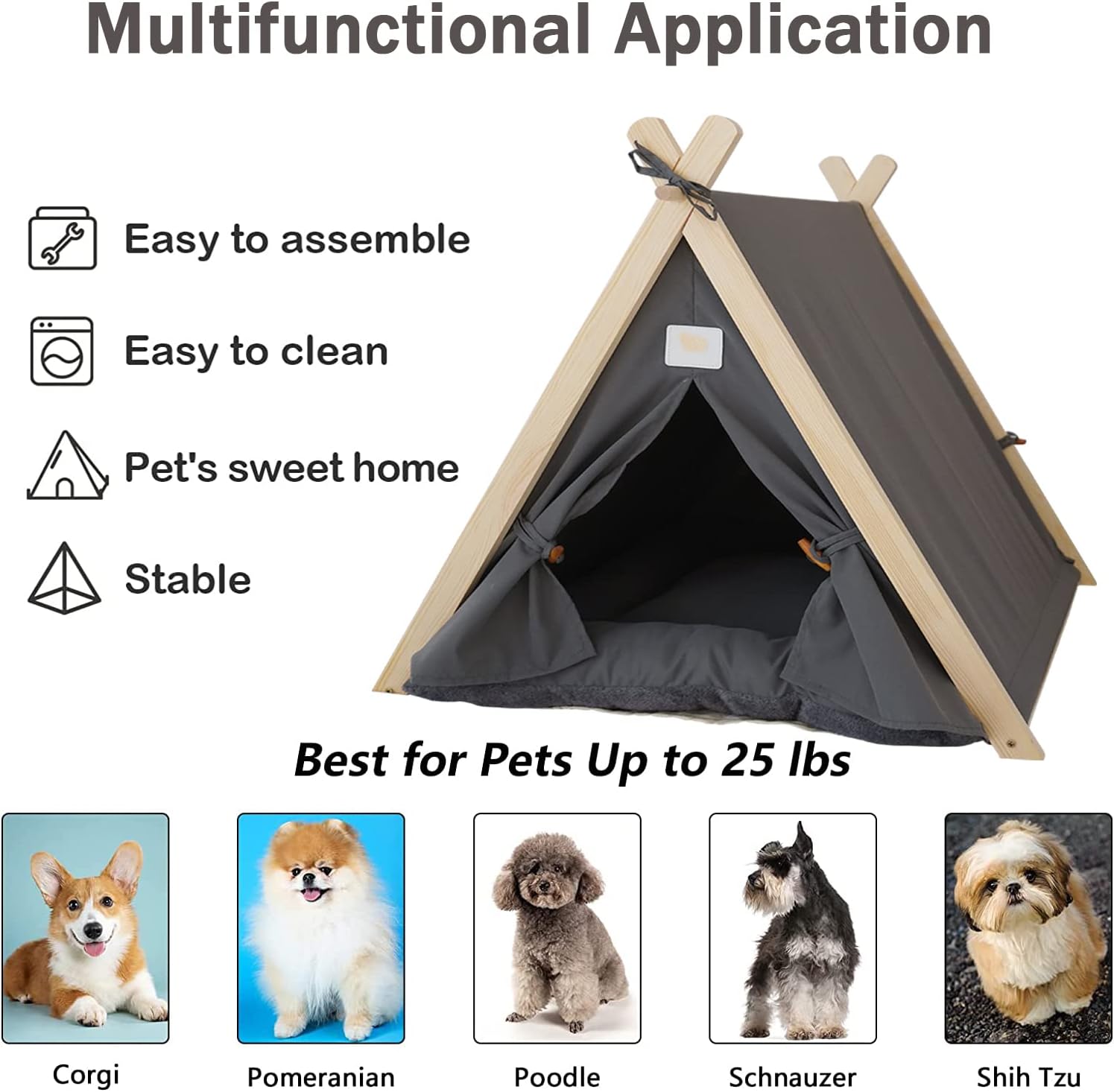 Cozy Comfort: The Ideal Pet Teepee Tent for Your Small Dogs and Cats