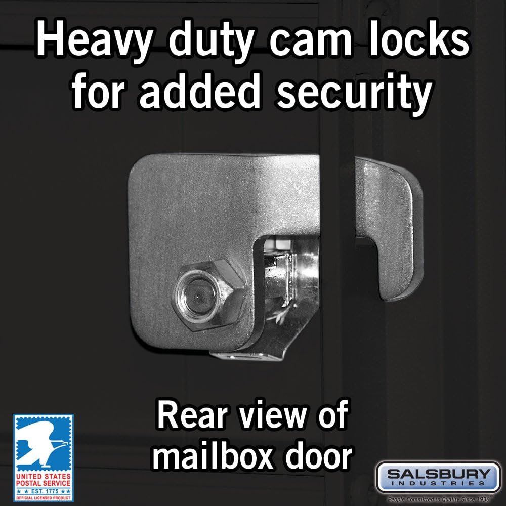 Salsbury Industries 3312BLK-U Type II Cluster Box Unit with 12 A Size Doors, Black