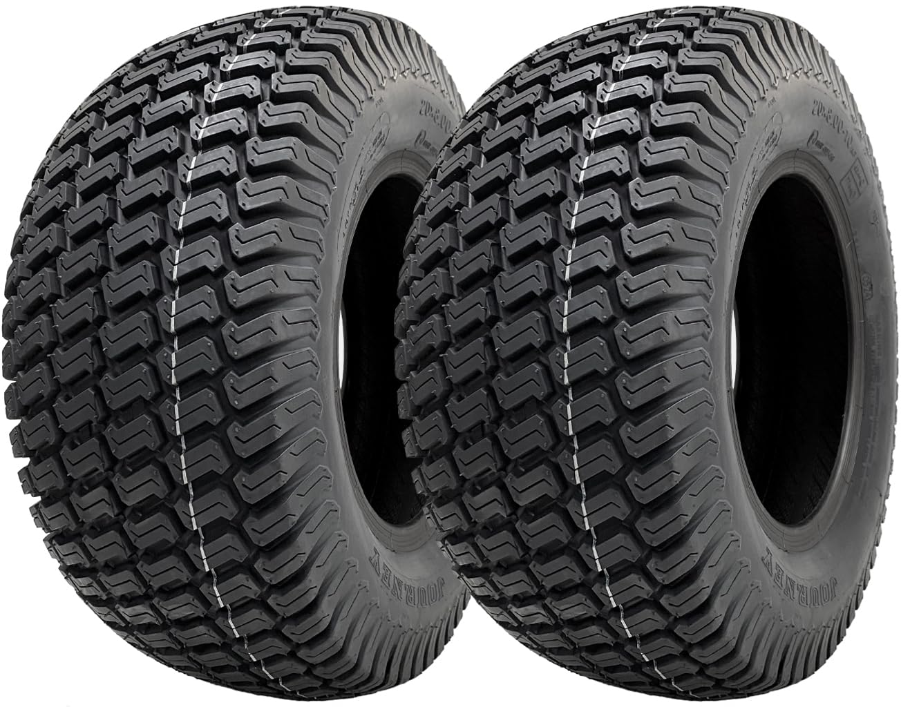 Parnells 20x8.00-10 Lawn Mower Tyres Wanda P332 4-Ply Tubeless, Set of 2