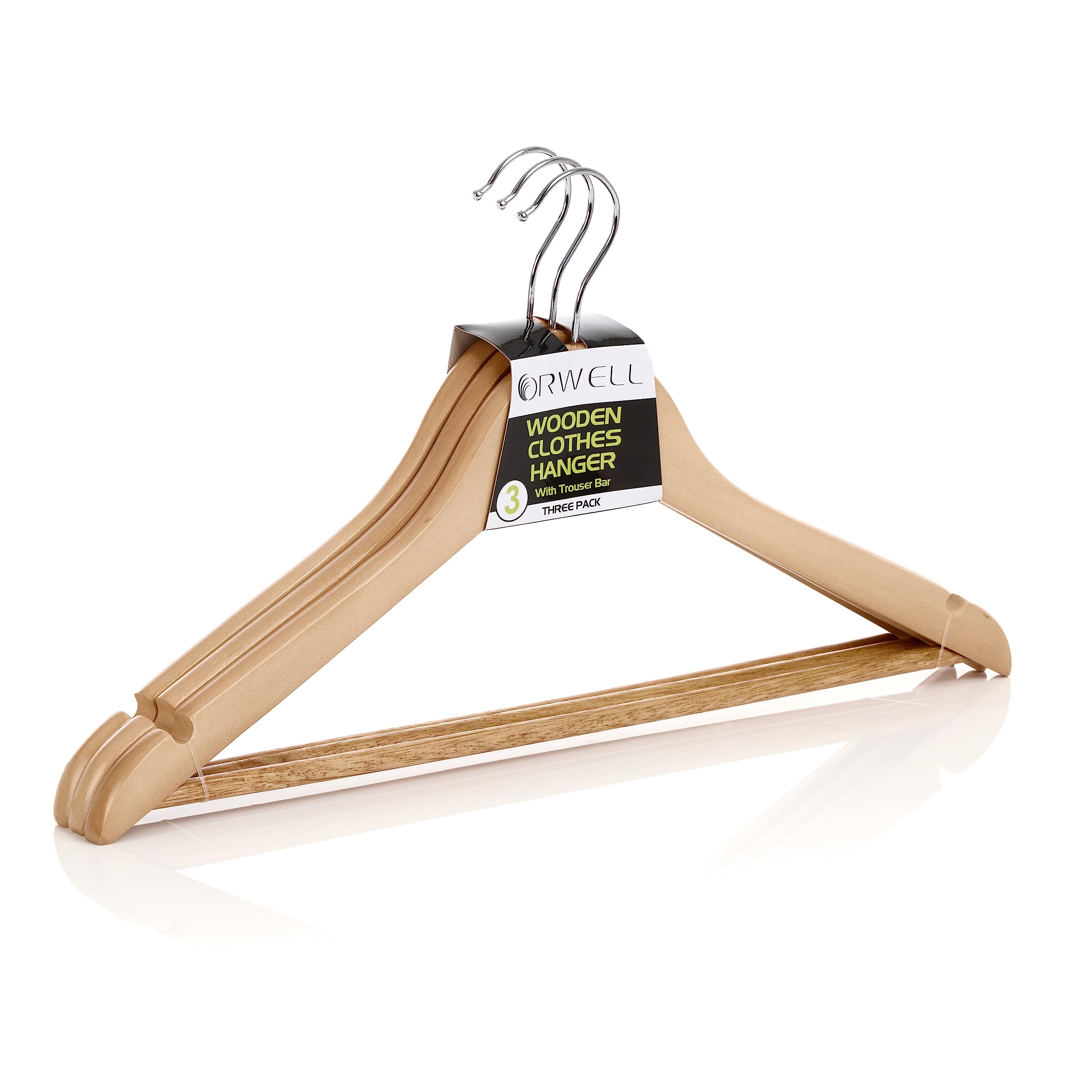 Orwell Wooden Wishbone Hanger 3pk