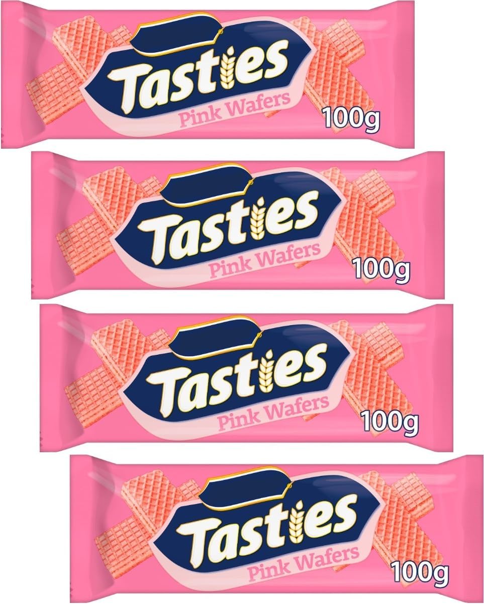 McVtie's Tasties Pink Wafer Biscuits 100g(4packs)