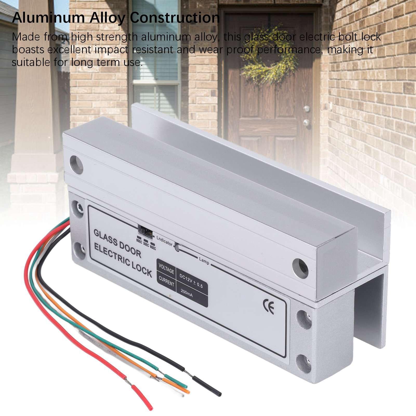 Mingzhe 12V Aluminiowy Elektryczny Zamek Zasuwkowy, Automatyczne