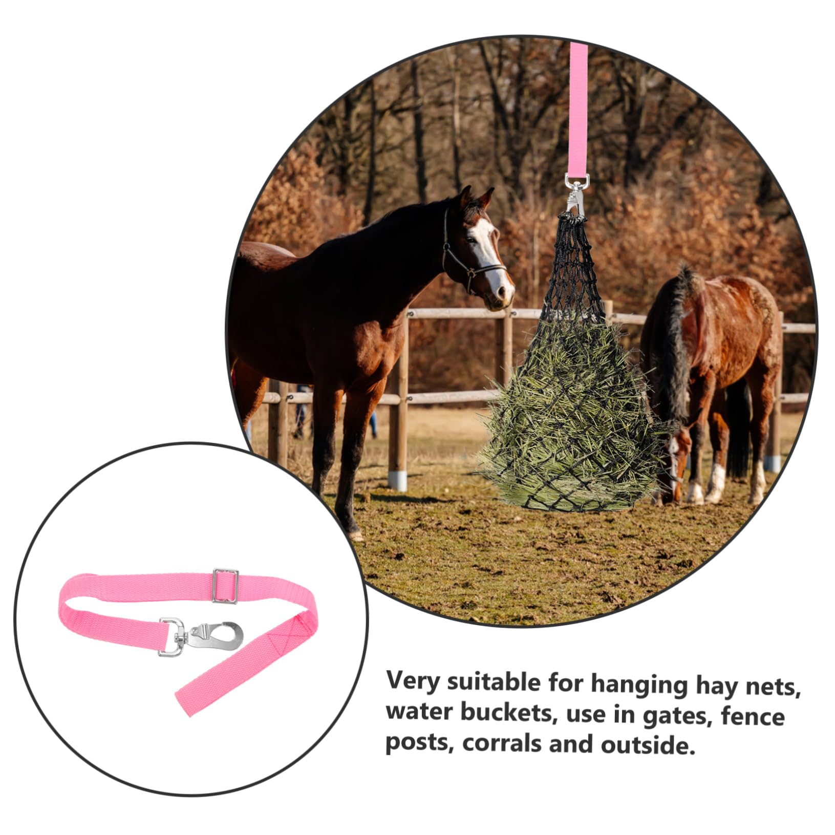 Levemolo Horse Bucket Hook Bucket Accessories Bucket Strap Feeder Supply Replaceable Feeder Strap Bucket Supplies Professional Bucket Hanger Feeder Accessory Convenient Bucket Hanger