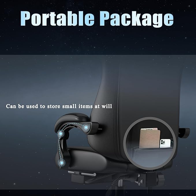 Silla Gamer Ergonómica con Reposapiés y Respaldo Ajustable C miniatura 7