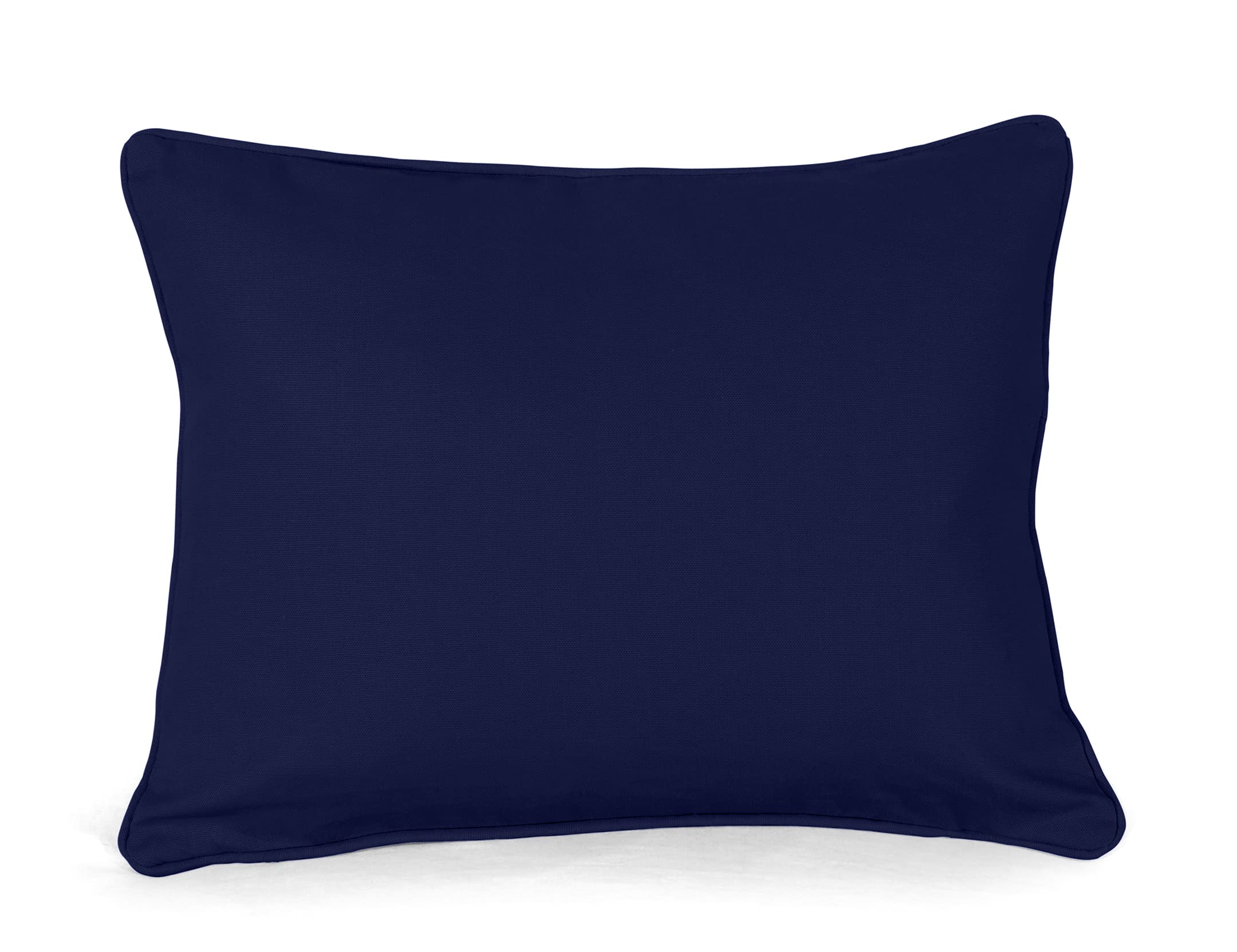 Arlinens Navy Blue Oblong/Rectangular Cushion Pads With Free Cushion Cover Included Soft Bounce Back Scatters Cushion Pads With 100% Cotton Cover For Sofa, Bed & Couch (12X20 (30X50cm), )