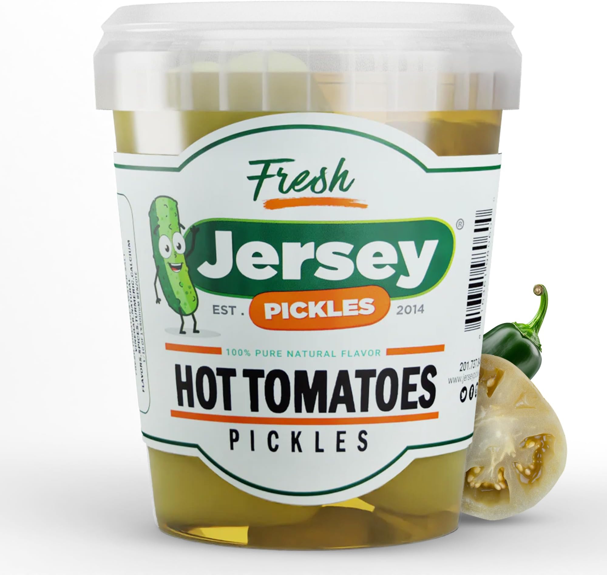 Hot Pickled Tomatoes (Quart) – Pickled Vegetable – Handcrafted Gourmet Topping for Sandwiches, Charcuterie & More