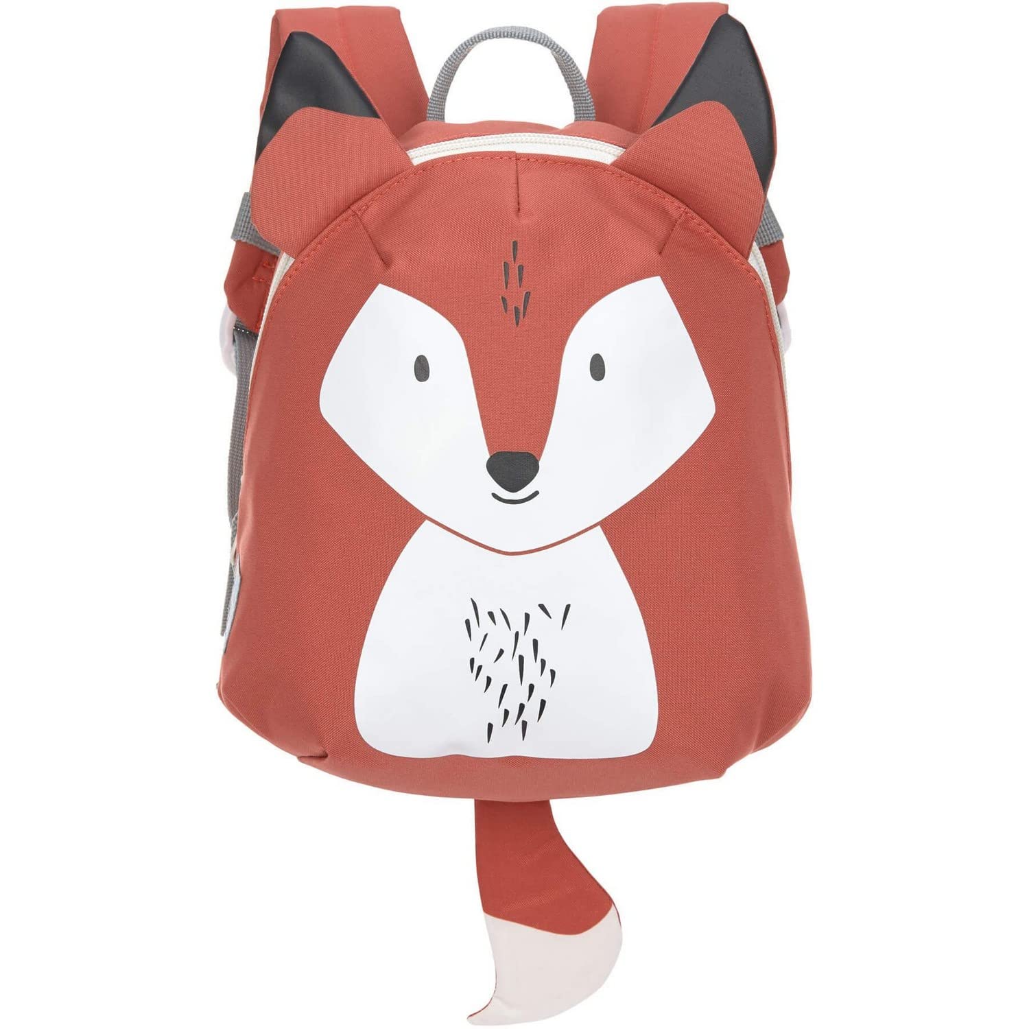 Lässig Piccolo zaino per bambini per la scuola materna con cinturino da 2 anni, 20 x 9 x 24 cm, 3,5 L, Rosso (Fox)