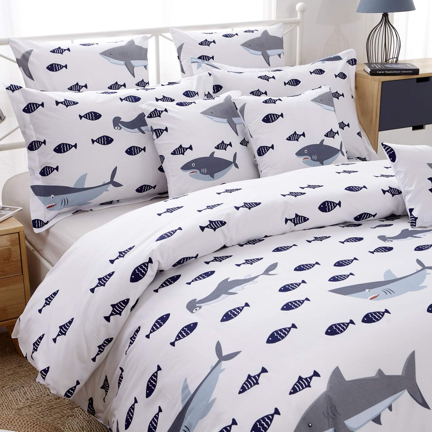 boys shark bedding