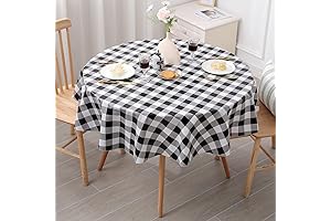 Round Oilcloth Tablecloth for Hassle-free Dining