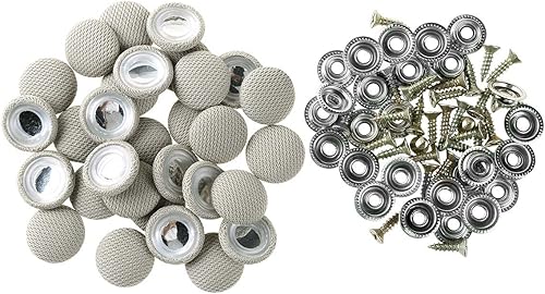 Miniatura 8 de JEATHA Kit de reparación universal de 30 piezas de 0.787 in para techo de automóvil, botón de reparación y remaches, para techo de automóvil,