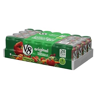 V8 Original 100% Vegetable Juice, 11.5 FL OZ Can Pack of 28