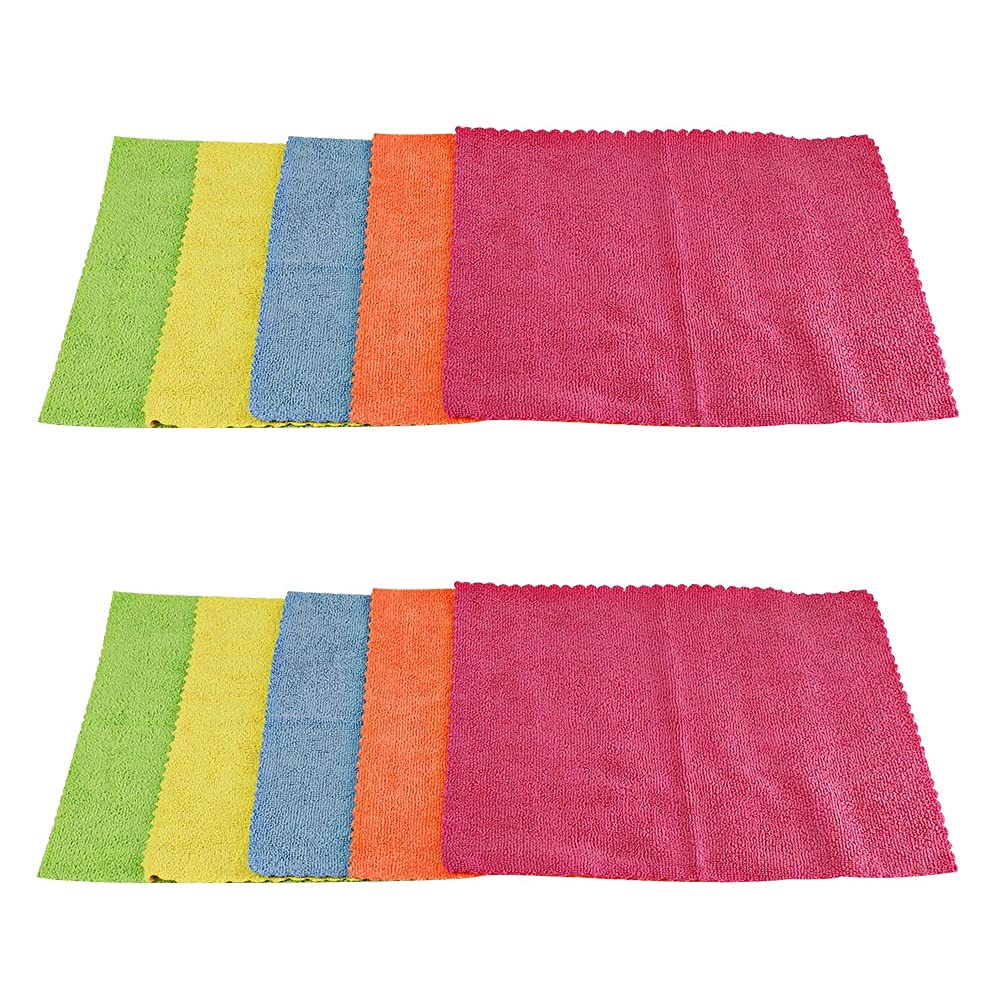 Kleeno by Cello Microfiber Multipurpose Cloth Set of 10, Assorted, Large (KLNO_MCFBR_MLTIPRPS_10) (B095NBQXML) Amazon Price History, Amazon Price Tracker