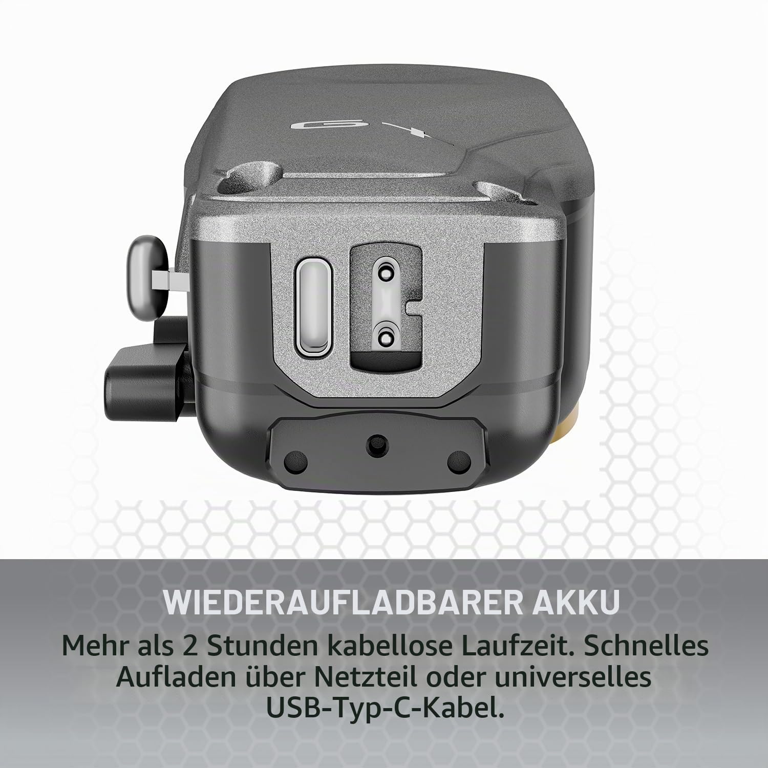 Profi Haarschneider Gamma+ G+310 | Haarschneidemaschine für Herren | Super Torque Rotationsmotor 6000 RPM |Verstellbare Zero-Gap-Klinge | Über 2 Stunden Akkulaufzeit | 4 Aufsteckkämme | USB-C