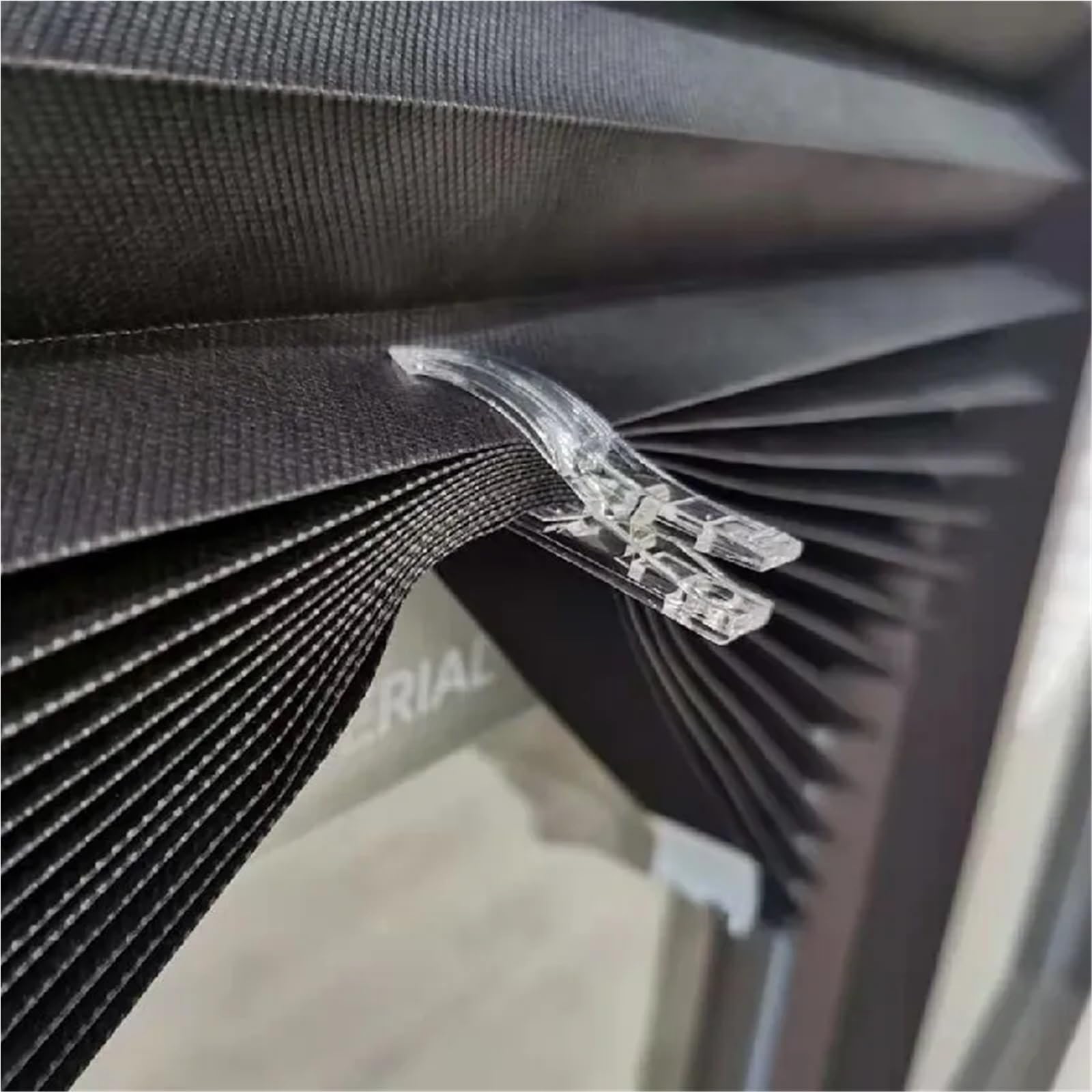 Babominimer Plissee Selbstklebend - Verdunkelungsvorhang Zum Zuschneiden 60x150cm Weiß